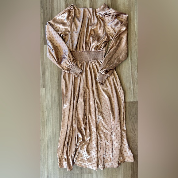 Flying Tomato MOMENTS OF CLARITY WOVEN MIDI DRESS Small - Picture 10 of 11